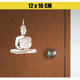 Adesivo Para Porta Decorativo  - Meditação Buda