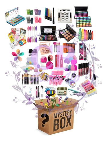 Caja Misteriosa De Cosmeticos Y Maquillaje- 50 Prod+1 Regalo