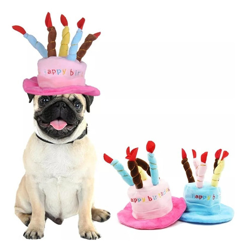 Gorro Fiesta Cumpleaños Mascotas Disfraz Perros Y Gatos - Cs