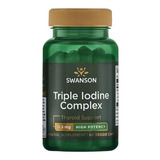 Complejo Triple De Yodo 12.5mg 60cap Apoyo Tiroides Swanson Sabor Sin Sabor