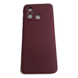 Capa Capinha Compativel Xiaomi Redmi 12c Silicone Aveludado Cor Vinho