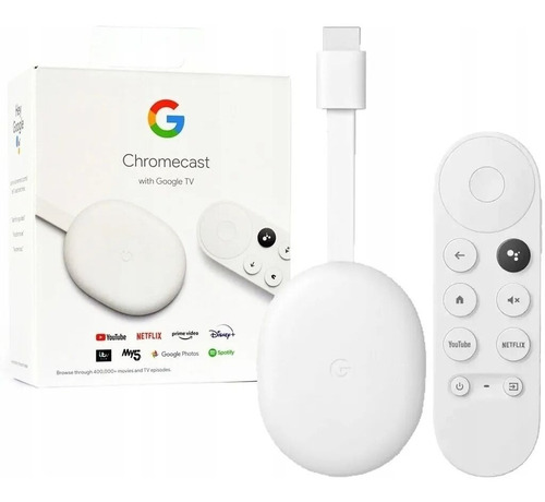 Chromecast 4 Original Google Tv De Voz 4k 8gb