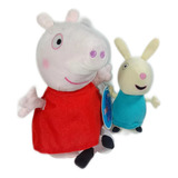 Peluche Pepa Pig Y Conejo Con Sonido Originales Envío Gratis