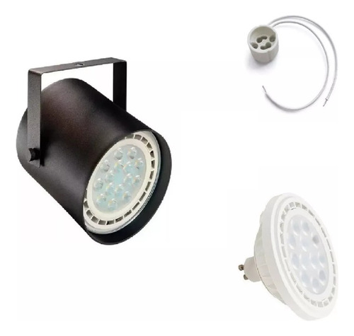 Cañón Tacho Proyector Spot Ar111 Led + Zócalo + Lampara E631