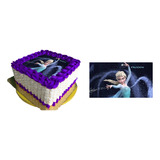 Oblea Para Pastel Frozen 2 Rectangular  En  Tinta Comestible