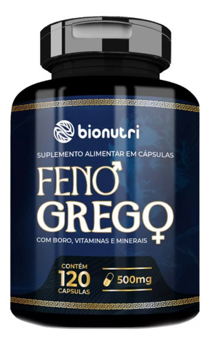 Feno Grego Bionutri Boro Vitaminas E Minerais 120 Caps