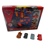 Set Carro Cars Rayo Mcqueen Estacionamiento Disney Juguete 