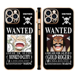 Luffy Roger One Piece Funda Para iPhone 2pcs Tpu Wantb15