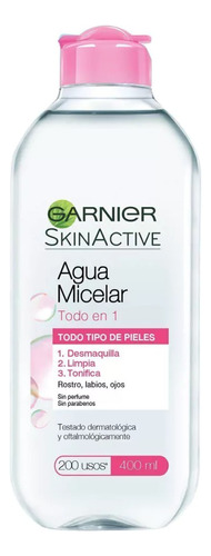 Garnier Skin Active Agua Micelar 400ml Fcia Fabris