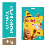 Petisco Friskies Gatos Adultos Camarão, Salmão E Atum 40g