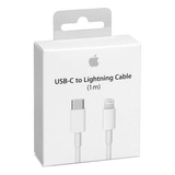 Cable Usb- Tipo C Lightning iPhone Carga Rapida 1m