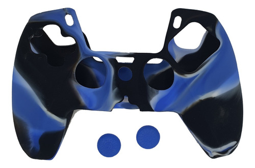 Funda Silicona Camu Antideslizante Joystick Ps5 + 2 Grips