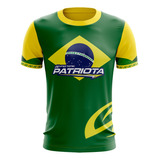 Camisa Camiseta Patriota Brasil Bandeira Brasileiro 2022