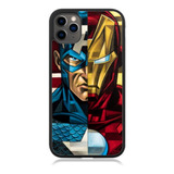 Funda Protector Para iPhone Ironman Capitan America Mascaras