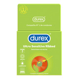 Condon Durex Ultra Sensitivo Ribbed 3 Condones