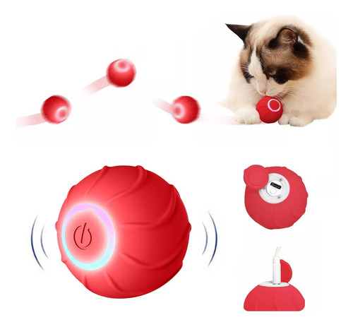 Juguetes Para Gato Mascota Pelota Interactivo Inteligente