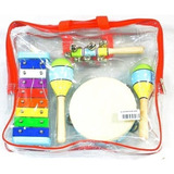 Set Percusión Infantil P/ Niños Knight Jb565 4 Instrumentos