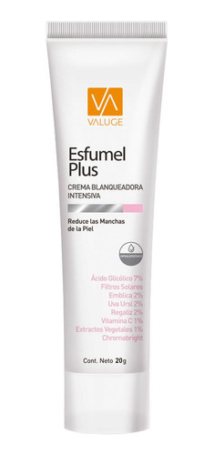 Esfumel Plus Crema Blanqueadora Intensiva Manchas Valuge