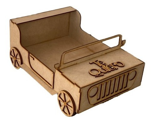 Caja Diseño Carro Jeep Regalo Cumpleaños O Detalle Especial