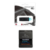 Memory Card Ps2 64mb Free Mcboot + Pendrive 64gb