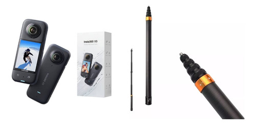 Cámara Deportiva Insta360 One X3 Selfie Stick 3 Metros