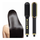 Escova Alisadora De Cabelo Anion Basiqe Sleek Gold