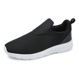 Tenis Negros Hombre Moda Casual Transpirable Tallas