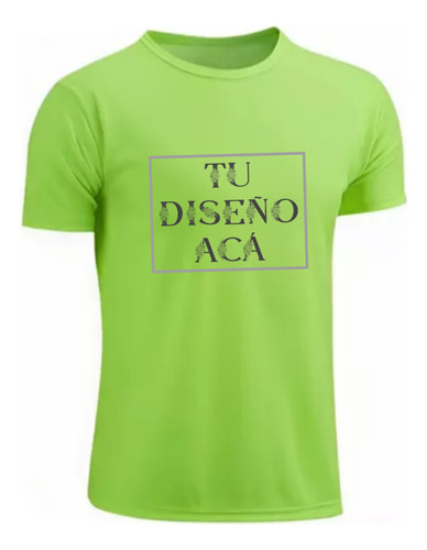 Remera Flúor Deportiva Personalizada Con Tu Logo O Diseño