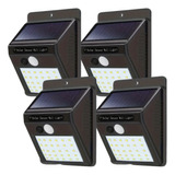 X4 Lamparas Exterior Luminaria Solar Luz Solar Para Jardin 