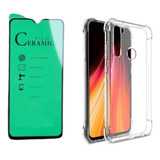 Capa + Pelicula Cerâmica Compativel Xiaomi Redimi Note 8