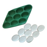 Molde Forma Silicone Mini Sabonete Oval 09 Cav Hotel Motel