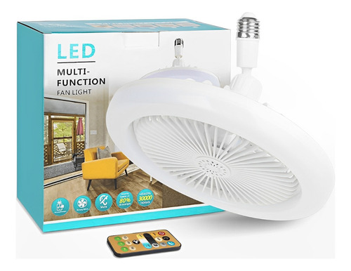 Lâmpada De Ventilador De Teto Led C/ Controle E27 Promoção