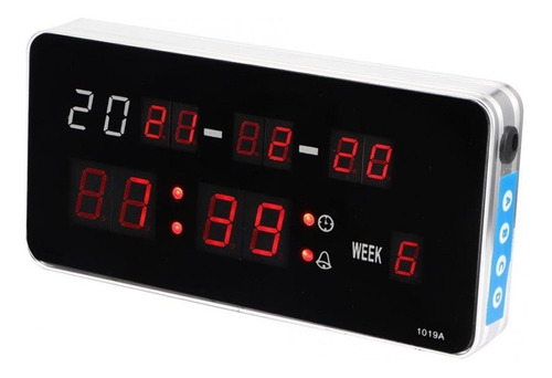 Reloj Led Digital Pared Mesa Hora Fecha Alarma Usb 5v Luz