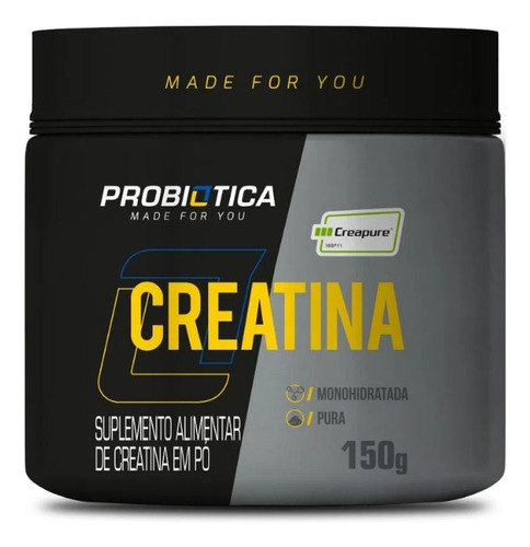 Creatina Creapure 150g Probiótica Original 100% Pura