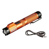 Linterna Lampara Laser Enfoque Recargable 56040 Klein Tools Color De La Linterna Naranja Color De La Luz Blanco