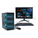 Pc Computador Completo Intel I7 16gb Ssd 960gb Monitor 19