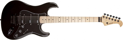 Guitarra Elétrica Stratocaster Eagle Stm-771 Preto Bk C/case