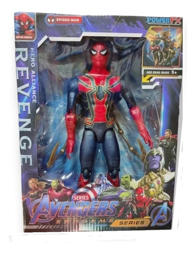 Spiderman Figura Juguete 25 Cm Iron Spider Articulado Niños