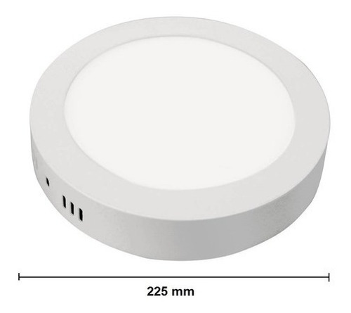 Plafón Panel Led 18w Redonda Etheos Luz