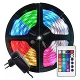 Fita Led Rgb 5050 Rolo 5m 300 Led's Ip65 + Controle + Fonte