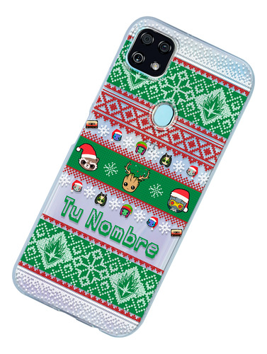 Funda Para Zte Guardianes Galaxia Ugly Navidad Con Tu Nombre