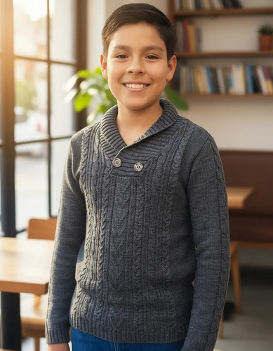 Suéter Niño Casual Formal, Tejido De Punto, Varios Colores