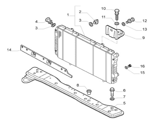  Soporte Fijo Para Radiador Fiat Ducato Foto 5