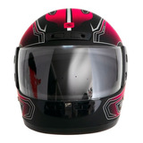 Casco Para Moto Cerrado Fast Xl Rojo Negro