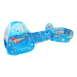 Tenda Infantil 3 Em 1 Zp01 Play House Blue Sea