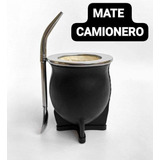 Premium!mate Camionero Argentino Calabaza-cuero+pico De Rey