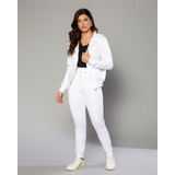 Conjunto Moletom Branco Medicina Feminino Tecido Grosso