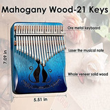 Kalimba 21 Teclas Piano De Pulgar Premium Caoba Cat Lovers P