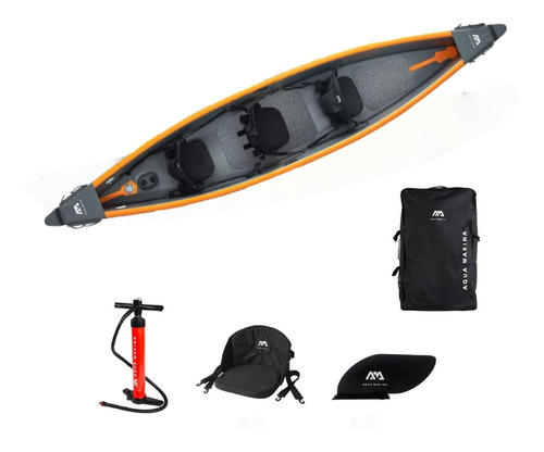 Kayak Inflable Aquamarina Tomahawk - 3 Personas