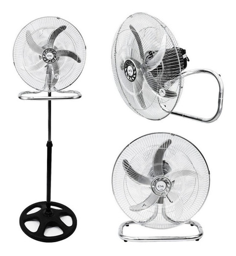 Ventilador 3 En 1 Embassy Fy-18a 5 Palas Metal 18''  70w Pot